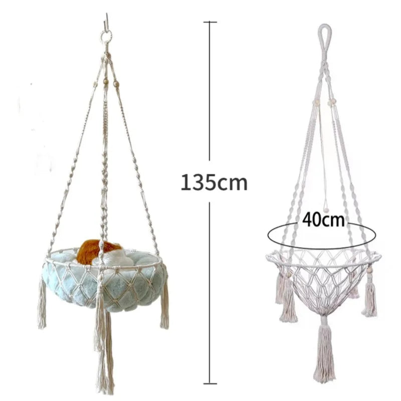 Macrame Cat Hammock