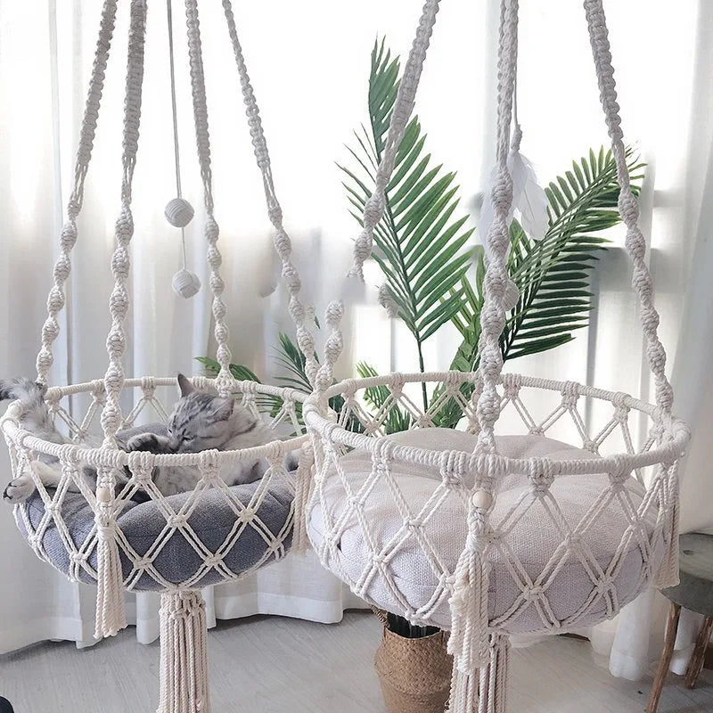 Macrame Cat Hammock