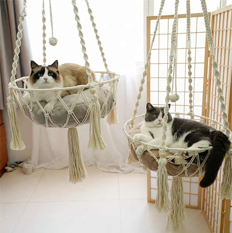 Macrame Cat Hammock